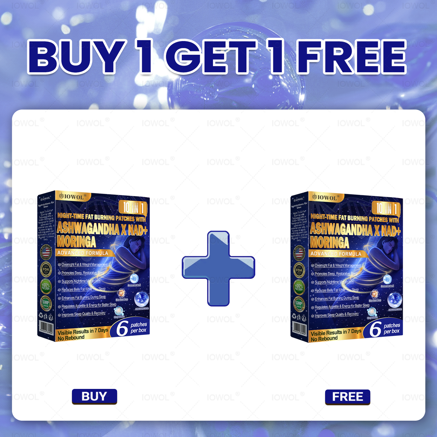 92% OFF IOWOL ® NIGHT-TIME FAT BURNING PATCHES! ZERO PILLS & ZERO WASTE & ZERO STRUGGLE & 100% RESULTS.Lose Weight Without Dieting Or Exercise